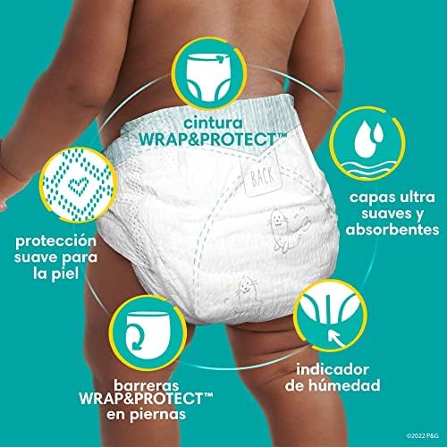 Pampers Swaddlers Diapers Preemie - Size P1, 27 Count, Ultra Soft Disposable Baby Diapers (Pack of 4) - Image 2
