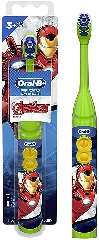 Oral-B Kid's Battery Toothbrush Featuring Marvel's Avengers, Soft Bristles, for Kids 3+ (Character May Vary) (Pack of 2) - Image 3