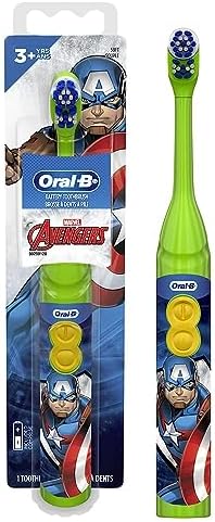 Oral-B Kid's Battery Toothbrush Featuring Marvel's Avengers, Soft Bristles, for Kids 3+ (Character May Vary) (Pack of 2) - Image 4