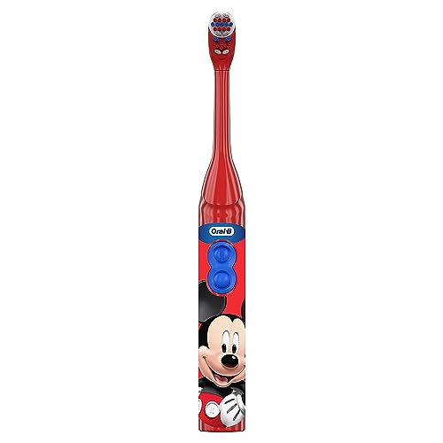 Oral-B Kid's Battery Toothbrush Featuring Disney's Mickey Mouse, Soft Bristles, for Kids 3+ (Pack of 2) - Image 5