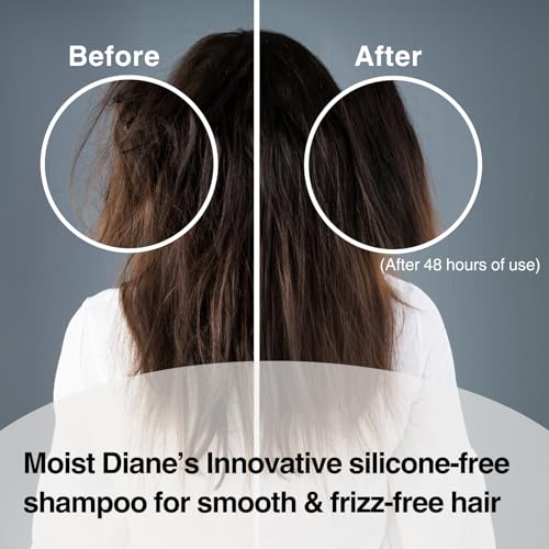 Moist Diane Hair Shampoo and Conditioner Set for Women& Men, Natural Keratin Protein Haircare, Japanese Hydrating Moisturizing Hair& Scalp Hair Care Set, Silicone & Sulfate Free, Extra Night Repair - Image 4