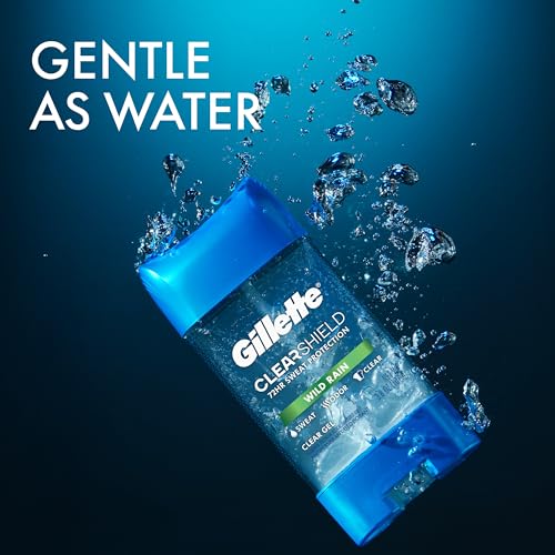 Gillette Antiperspirant and Deodorant for Men, Clear Gel, Wild Rain Scent, 3.8 oz (Pack of 2) - Image 6