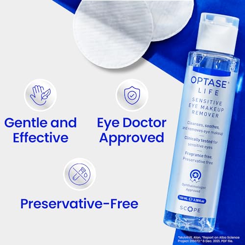 Optase Life Sensitive Eye Makeup Remover – Gentle & Effective for All Skin Types - Breakthrough Innovation vs Traditional Micellar Water - 100ml - Image 4