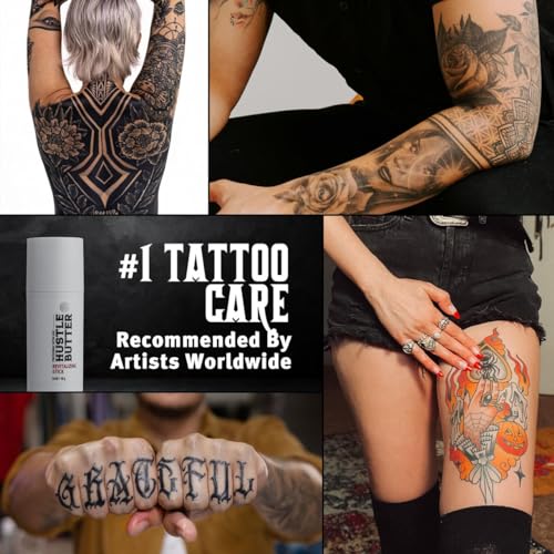 Hustle Butter Tattoo Aftercare - Portable Balm Stick - On The Go Tattoo Aftercare - Naturally Derived Vegan Cruelty Free - Mess Free - 1.6 oz - Image 6