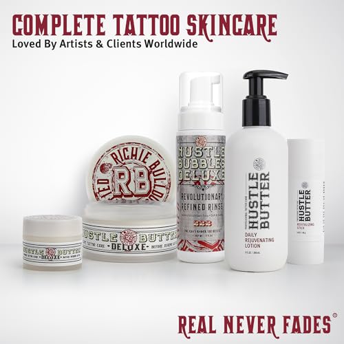 Hustle Butter Tattoo Aftercare - Portable Balm Stick - On The Go Tattoo Aftercare - Naturally Derived Vegan Cruelty Free - Mess Free - 1.6 oz - Image 9