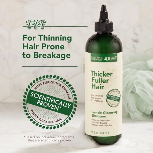 Thicker Fuller Hair Gentle Cleansing Shampoo Advanced Thickening Solution 12oz - Removes Impurities, Fortifies Hair And Reduce Breakage (Pack of 2) - Image 6