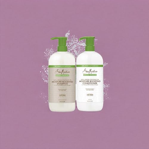 SheaMoisture Natural Infusions Hydrating and Moisture Boosting Shampoo & Conditioner Set, 34 fl oz, for Wavy, Curly, Straight Hair - ComboCreations Box for Holiday Gift Sets, Christmas Gifts - Image 4