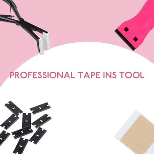 WENNALIFE Tape in Pliers Tape in Extension Tool, Tape in Clamp Tools for Hair Extension Pliers Tape in Hair Extensions Tools Kit Professional Flat Surface Sealing Clamp Tape in Tools for Hair, Black - Image 6