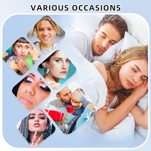 110Pcs Piercing Kit for all Body Piercings with Piercing Tools for Eyebrow Nose Ear Septum Belly Button Lip Tongue Cartilage and More with 12G 14G 16G 20G Piercing Needles - Image 6