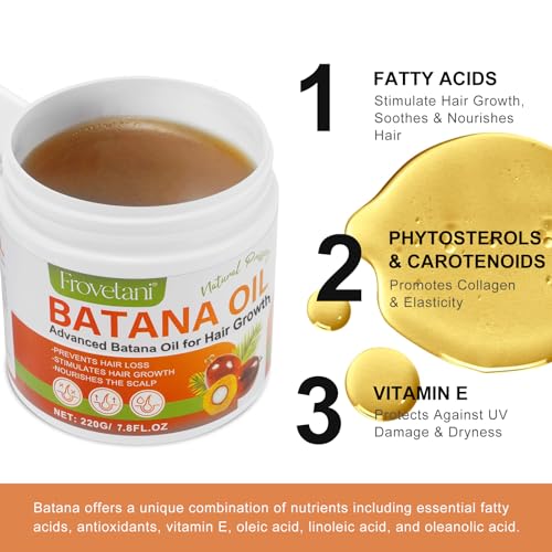 Frovetani Batana Oil from Honduras for Hair Growth, 100% Organic Raw , Promotes Hair Thickness, Healthier & Strengthening, Prevents Hair Loss 7.8FL.OZ - Image 5