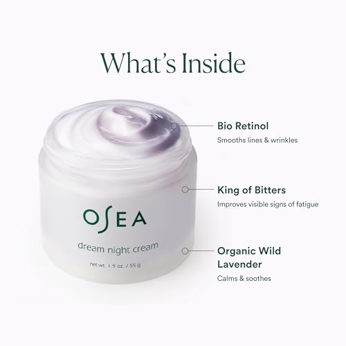 OSEA Dream Night Cream - Anti-Aging Hydrating Face Cream with Algae-Derived Bio Retinol - Plumps, Firms, & Smooths Line and Wrinkles - Image 4