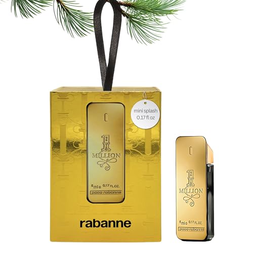 Paco Rabanne 1 Million Perfume For Men Mini EDT Splash 0.17 Fl Oz