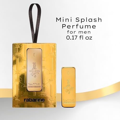 Paco Rabanne 1 Million Perfume For Men Mini EDT Splash 0.17 Fl Oz - Image 2