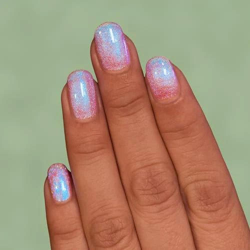 ILNP Flower Child - Radiant Soft Pink to Blue Shimmer Nail Polish - Vegan, Cruelty Free, Non Toxic - Image 5