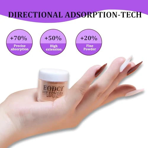 Dip Powder Nail Set, 6 Colors Nude Series 12 Pcs Dipping Powder Kit With Base & Top Coat/Activator/Brush Saver,Nail Art Dip Manicure Kits Odor-Free&Long-Lasting, No Needed Nail Lamp Curing - Image 6