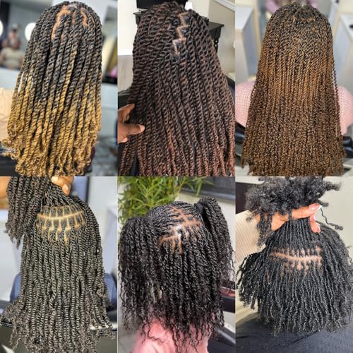 16 Inch Afro Kinky Curly Human Hair Bulk for Permanent Micro Locs/Twists/Braids/Repair Locs Afro Kinky Curly Bulk Human Hair Nature Black Color (1B, 16inch-50g/pack) - Image 6