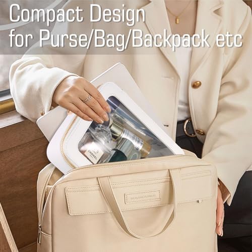 Small Clear Toiletry Bag Set Mini Makeup Bag for Purse,Travel Makeup Bag Organizer Case for Women Toiletries,Waterproof Clear Makeup Bag Set Cosmetic Bags Set with Zipper as Car Bag - Image 5