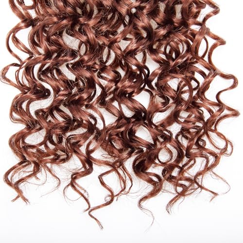 GoGo Curl Crochet Hair for Women Ginger Curly Crochet Hair Water Wave Crochet Hair Beach Curl Crochet Synthetic Hair Deep Wave Braiding Hair Extensions (18 inch(Pack of 2), 350) - Image 6