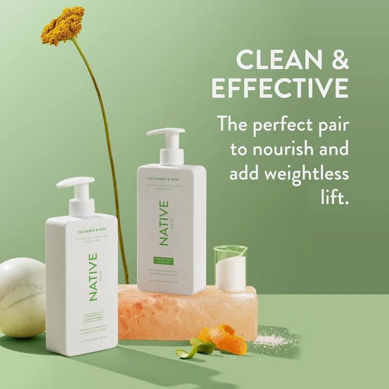 Native Strengthening Shampoo and Conditioner Set + Cucumber & Mint Body Wash 18 oz - 2 Pk, 69 Fl Oz, 8 items - Image 3