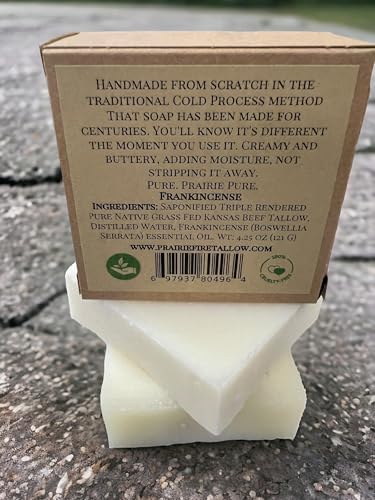 Pure Beef Tallow Soap Bar, (3 Pack) Grass Fed and Finished - Face, Body and Hair - Cleans, Moisturizes, Soothes, and Hydrates. Natural and Organic Orange - Image 7