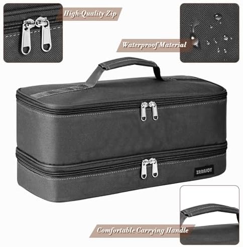 Double Layer Storage Case For Shark Flexstyle, Travel Carrying Case For Shark 430/440 Flexstyle, Organizer Bag For Shark Flexstyle/Dyson Airwrap Styler Attachments - Image 6