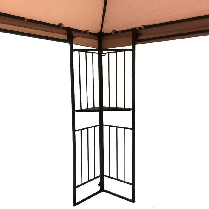 Garden Winds Custom Fit Replacement Canopy Top Cover Compatible with The Mainstays Easy Assembly MSD236247917053 10' x 12' Gazebo - Upgraded Performance RipLock 350 Fabric - Beige - Image 5