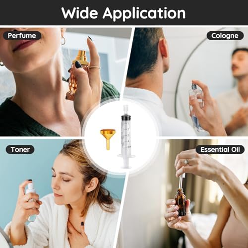 Segbeauty 10 Pack Perfume Travel Refill Tools, 5pcs Large Funnel for Refill Perfume, 5pcs 5ml Plastic Perfume Dispenser Refill Tool Transfer Tools Set for Refillable Perfume Atomizer Spray Bottle - Image 6
