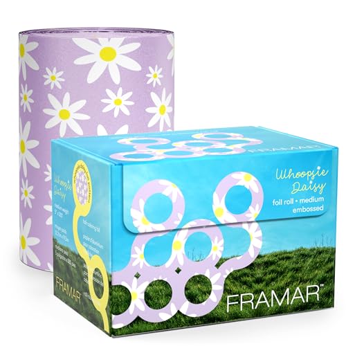 FRAMAR Whoopsie Daisy Hair Foil – Hair Foils For Highlighting Long Hair, Highlight Foils For Hair Highlighting, Salon Foils For Hair Highlighting Kit, Salon Foils For Hair Stylist, Foil Hair – 320 ft