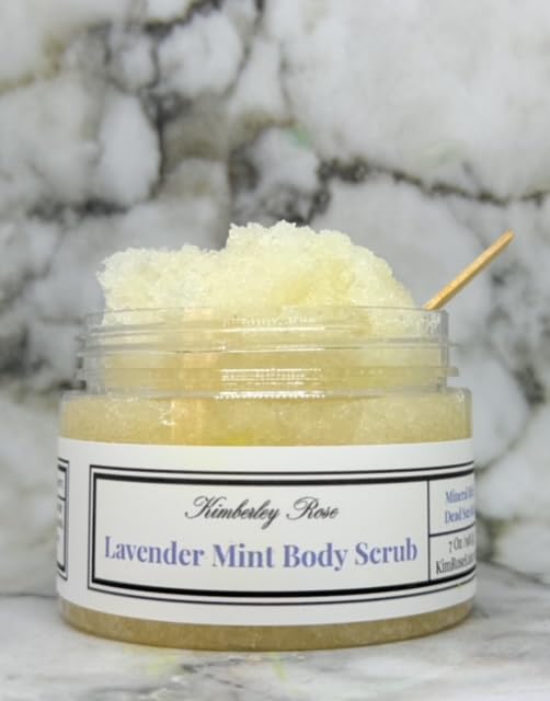 Exfoliating Sugar Scrubs for Body, Face and Feet, with Essential Oils and Vitamin E (Lavender Mint Dead Sea Salt Scrub) Mineral Rich Natural Scrubs, bikini area - Image 2