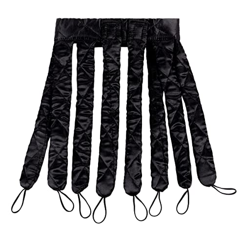 No Heat Hair Curler Headband for Long Hair, Satin Heatless Curling Rod with Adjustable Strap Overnight No Heat Curling Roller for Women and Girls Waves and Curls (Black) - Image 2