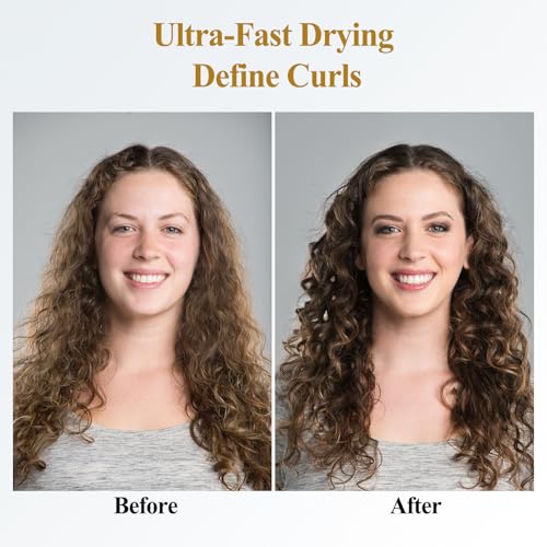 Large Diffuser Attachment Compatible with Dyson Airwrap, Upgraded Bigger Diffuser Nozzle to Dryer Faster and Define Curls Hair, Gold - Image 4