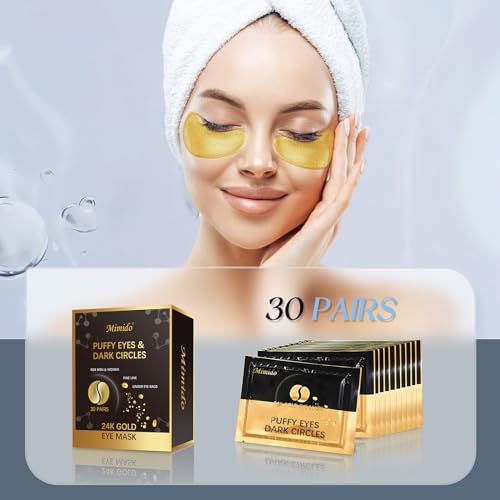 Mimido Under Eye Patches - Eye Patches for Puffy Eyes, eye masks for dark circles and puffiness (30 Pairs) - Image 6