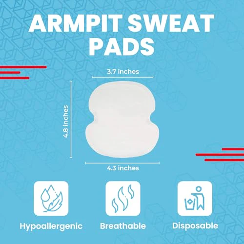 Armpit Sweat Pads for Under Arms - Extra Comfort, For Hyperhidrosis, for Men and Women, Not Visible, Disposable Underarm Dress Shields/Guards, Enhanced Anti Sweat Protection - Image 6