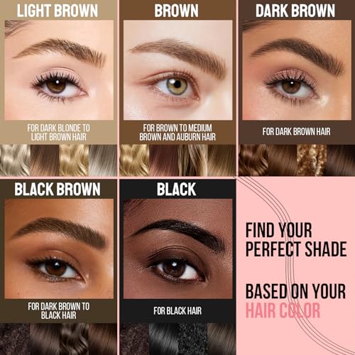 iMethod Eyebrow Pen - Eyebrow Pencil Magical Upgraded Eye Brow Pencils for Women with 4 Fork Tip & Spoolie Brush for Hair-Like Defined Natural Brows, Last All-Day, Microblading Eyebrow Pen, Black - Image 6
