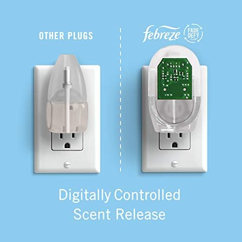 Febreze Plug In Air Freshener, Odor-Fighting Scented Oil Refill, Air Fresheners for Home and Bathroom and Kitchen, Long Lasting for Strong Odors, Premium Holiday Mix, 0.87oz Refills, 3 Count - Image 5