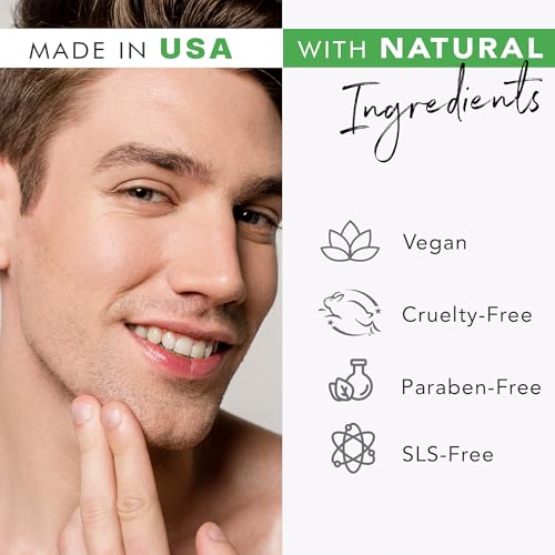 Facial Scrub Exfoliator - USA Made with Natural & Organic Ingredients, Gentle Exfoliating Face Wash for Sensitive & Acne Prone Skin, Microdermabrasion Scrub, Removes Dead Skin Cells (2 Fl Oz) - Image 3