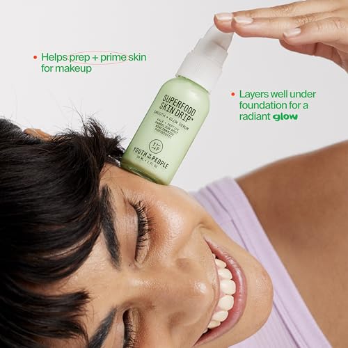 Youth To The People Superfood Skin Drip Face Serum (1 fl oz), Strengthens Skin Barrier + Evens Skin Tone, 5% Niacinamide, Kale, Peptides, Ceramides, Boosts Glow, Vegan - Image 6