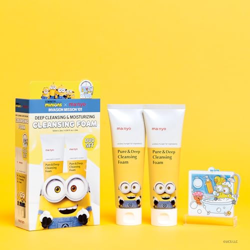 ma:nyo Pure & Deep Cleansing Foam Korean Skin care, Daily Cleanser (8.1 fl oz (Minions Edition)) - Image 2