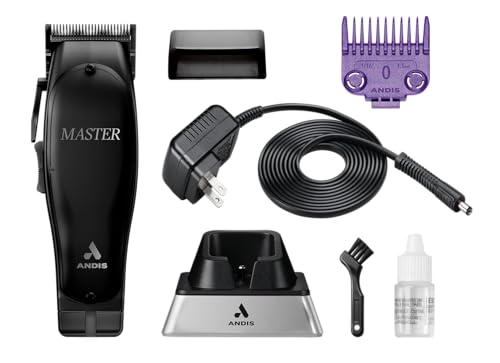 Andis Black Label MLC Professional Master Cordless Hair Trimmer, Adjustable Carbon Steel Blade Hair Clipper for Close Cutting, Black - Image 5