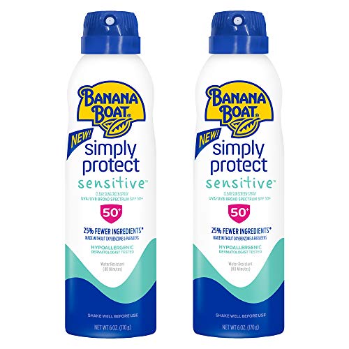 Banana Boat Mineral Enriched Sensitive Skin Sunscreen Spray SPF 50 Twin Pack and Sport Ultra Sunscreen Spray SPF 50 Twin Pack - Image 2