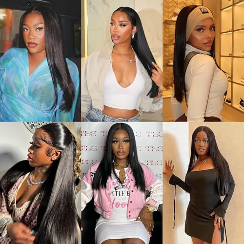 Liang Dian 16 Inch Human Hair Bundles Natural Color 4 Bundles With 14" Closure 12A Brazilian Virgin Hair 100% Unprocessed Straight Human Hair Bundles(16" 16" 16" 16" with 14" Closure) - Image 2
