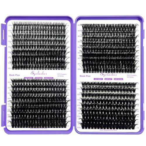 DIY Lash Extension Kit 804Pcs D Curl Individual Lash Clusters Eyelashes Extension Set with Mirror Lash Storage Box Lash Bond&Seal Glue Remover Tweezers Lash Brush Applicator - Image 9