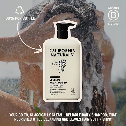 California Naturals Shampoo, Scalp and Hair Care for Women and Men, Coconut Cleansing Complex, Natural, Vegan, Cruelty, Silicone, Paraben, and Sulfate Free Shampoo, All Hair Types, 16.5 fl oz - Image 5