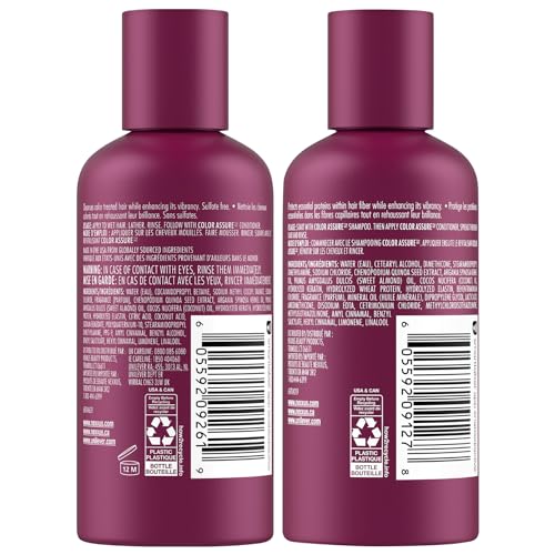 Nexxus Travel Shampoo and Conditioner, Color Assure – Replenishes and Extends Hair Color Vibrancy, 3 Oz Ea - Image 2