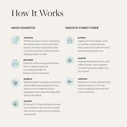 Arey Shower Duo | Wash Shampoo and Smooth Conditioner | Delay + Reduce the Signs of Aging Grey Hair | Retain Moisture, Promote Smoothness | Vegan, Gluten-Free & Cruelty Free (2 Pack, 8.45 Fl Oz each) - Image 6
