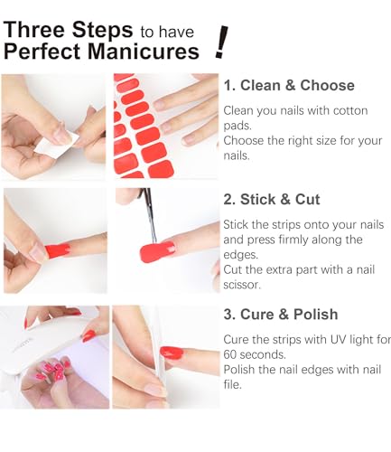 Semi Cured Gel Nail Strips | Check Glitter 20 pcs Semi Cured Gel Nails Sticker | Gel Nail Wraps UV for Home Nails DIY - Image 6