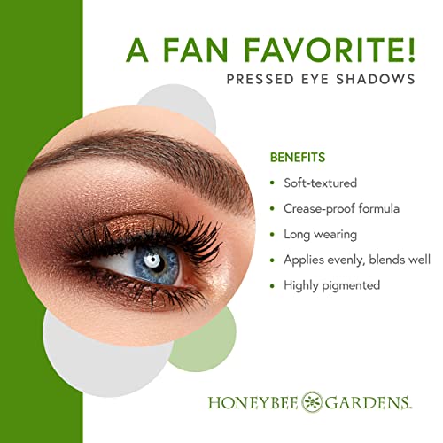 Honeybee Gardens Pressed Powder Eye Shadow Single Refill, Kind - matte soft, warm pink-beige, Long-Wearing, Creaseproof Mineral Color With Botanicals, 1.2g - Image 3