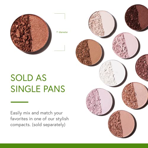 Honeybee Gardens Pressed Powder Eye Shadow Single Refill, Kind - matte soft, warm pink-beige, Long-Wearing, Creaseproof Mineral Color With Botanicals, 1.2g - Image 4