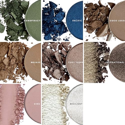 Honeybee Gardens Pressed Powder Eye Shadow Single Refill, Kind - matte soft, warm pink-beige, Long-Wearing, Creaseproof Mineral Color With Botanicals, 1.2g - Image 8