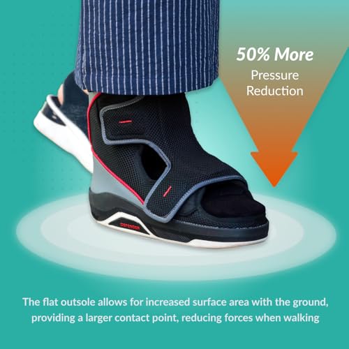 Protective Boot for Foot Wounds Designed to Offload Pressure and Help Diabetic Foot Ulcers Heal Faster (X-Large) - Image 4